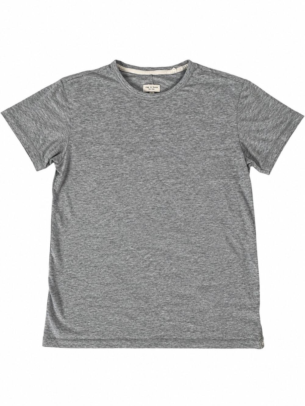 Rag & Bone New York Heathered Grey Classic Crewneck Tee Small